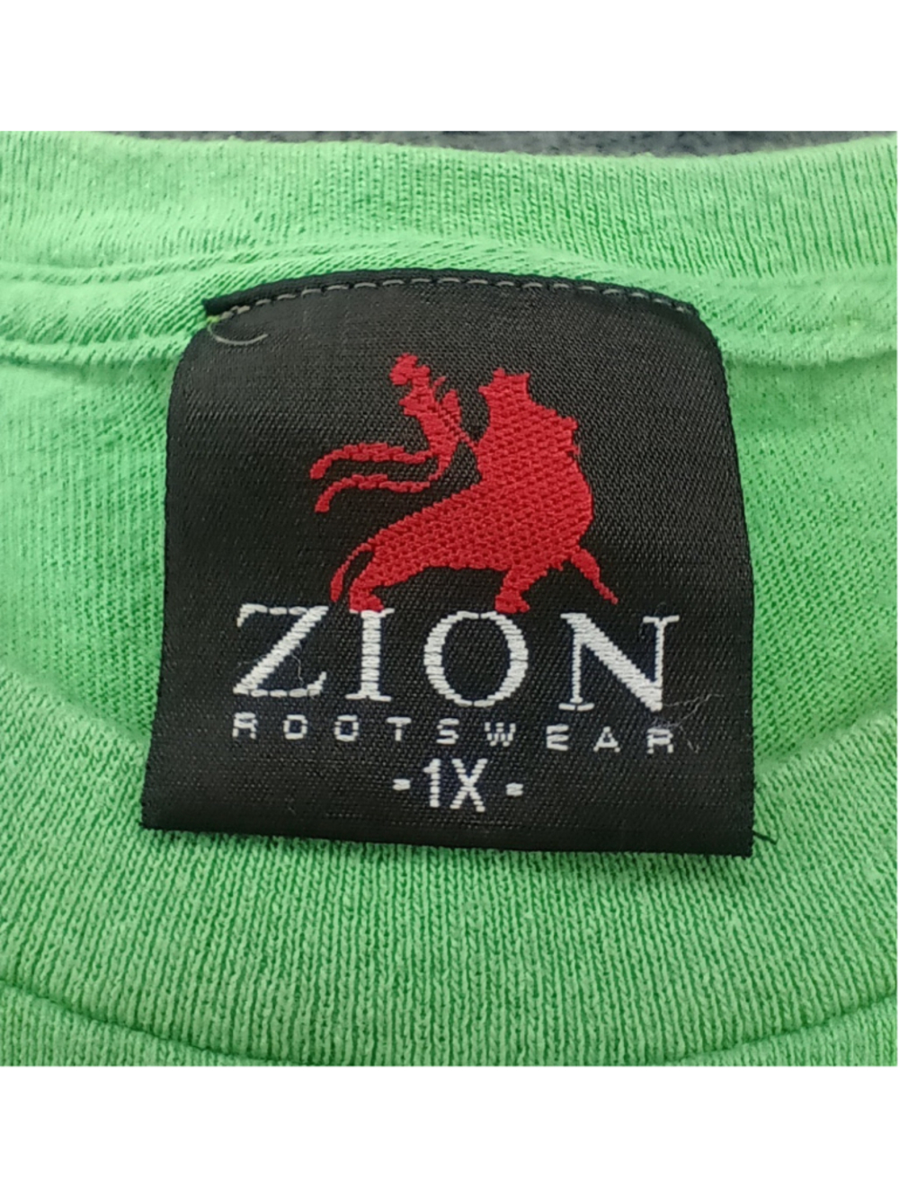 Zion Rootswear Bob Marley Trenchtown Rock Adult XL Band T-shirt Green Reggae - Picture 6 of 10